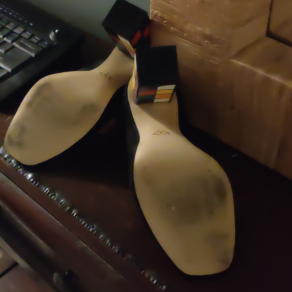 Katy Perry Rubik's Cube Peep Toe Heels $100 OBO